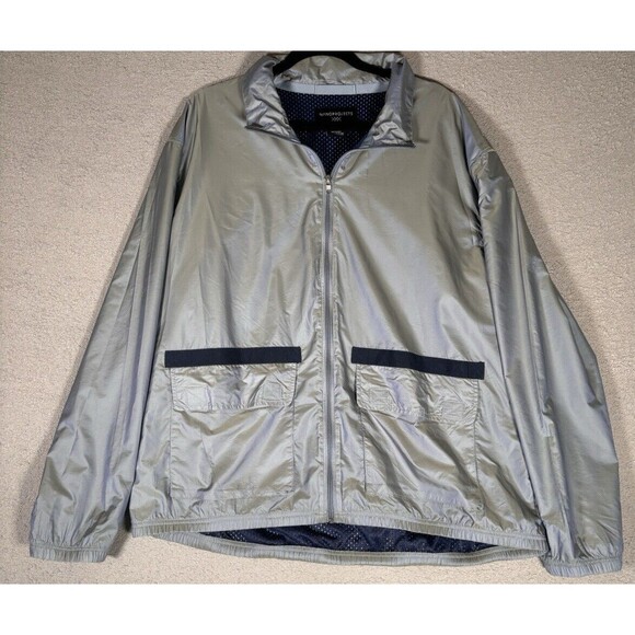 Rhone Nanoprojects Windbreaker Men’s Size XL Gray Chameleon Vented Full Zip - Picture 1 of 14